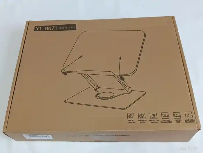 YL-907 Adjustable laptop stand/Book Stand for Reading, 360° Rotating Base